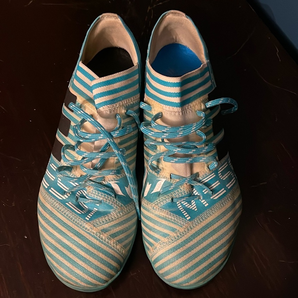 Messi Adidas, indoor cleats size 6, nemesis